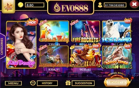 Evo888 screenshot