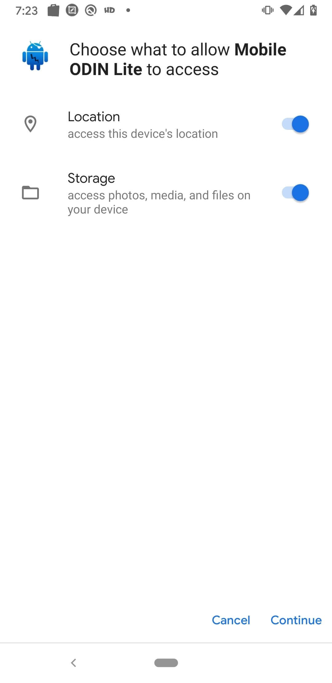 Mobile Odin screenshot