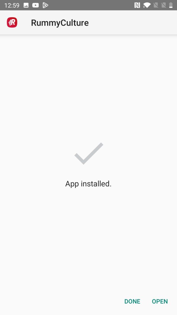 Rummy Culture Installed