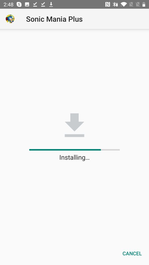 Sonic Mania Plus Installing