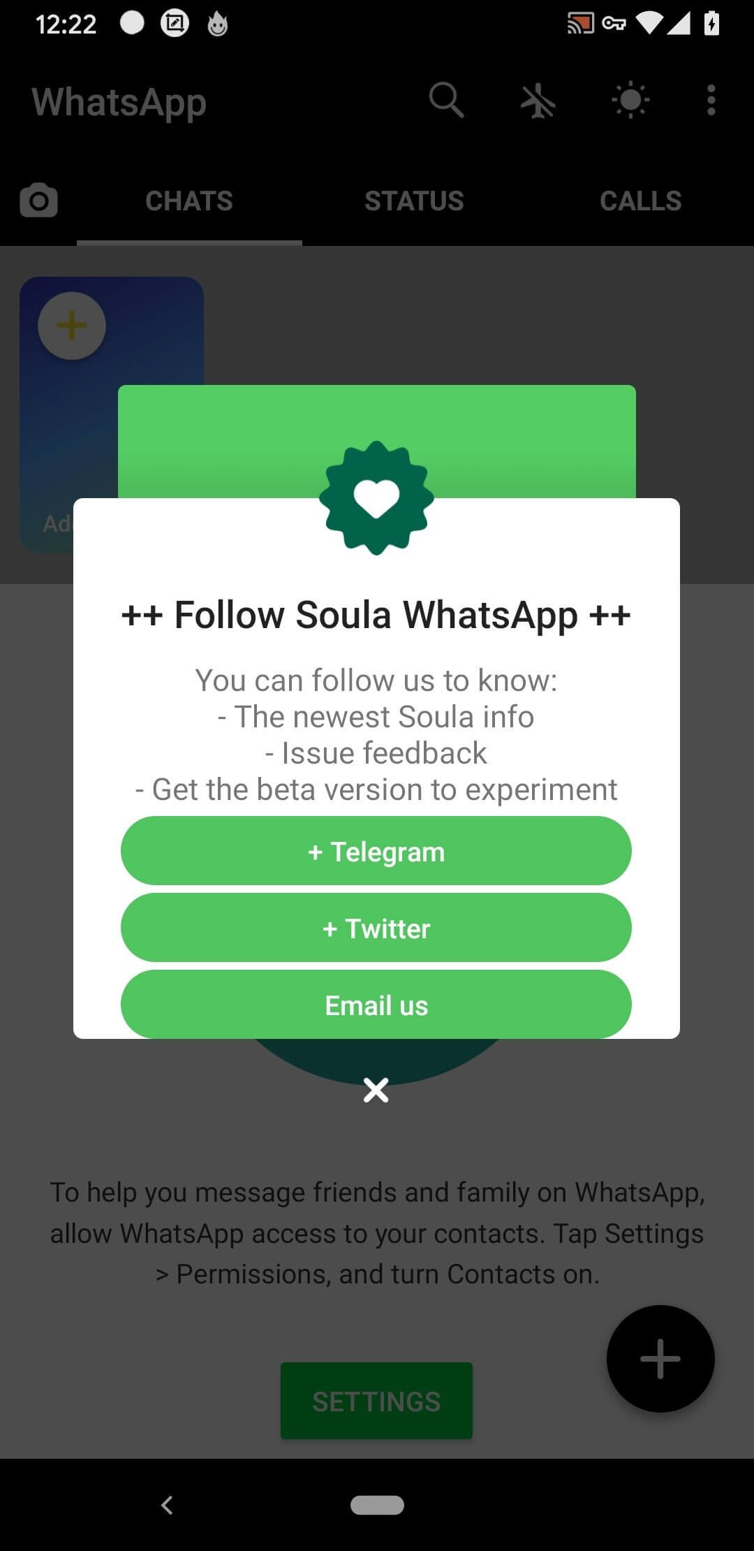 Soula WhatsApp screenshot