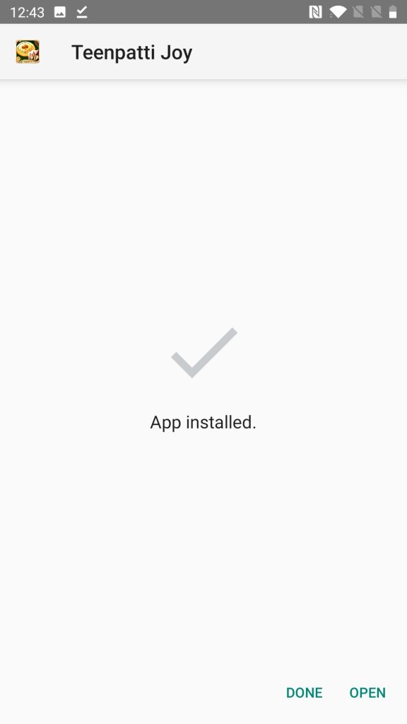 Teen Patti Joy Installed