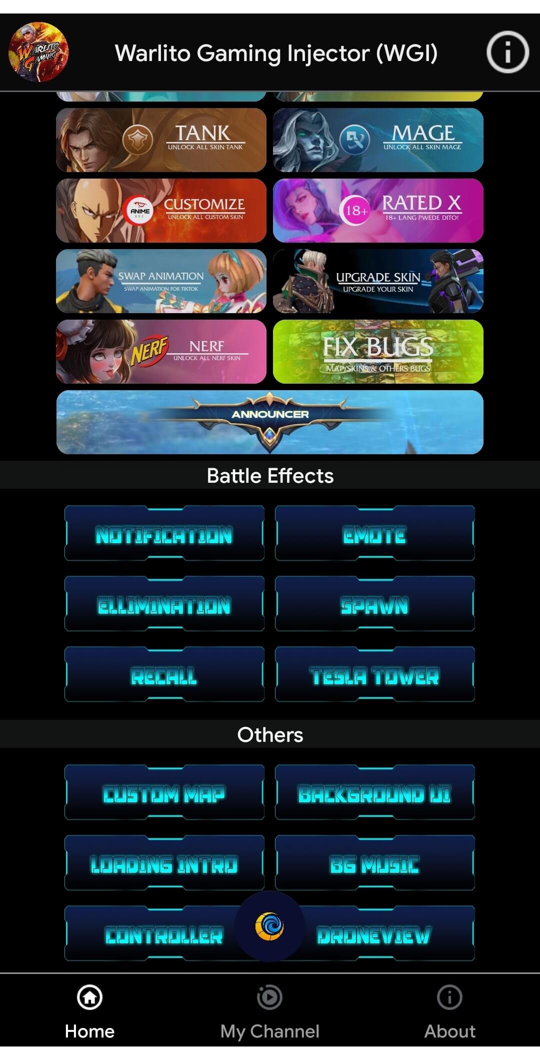Warlito Injector screenshot