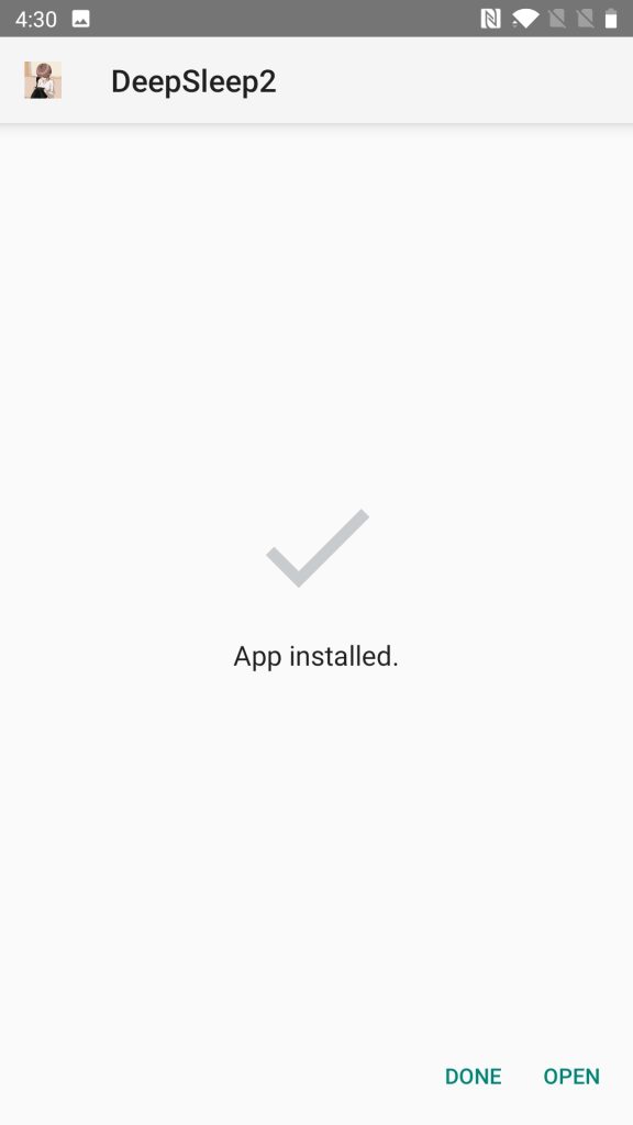 Deep Sleep 2 Installed