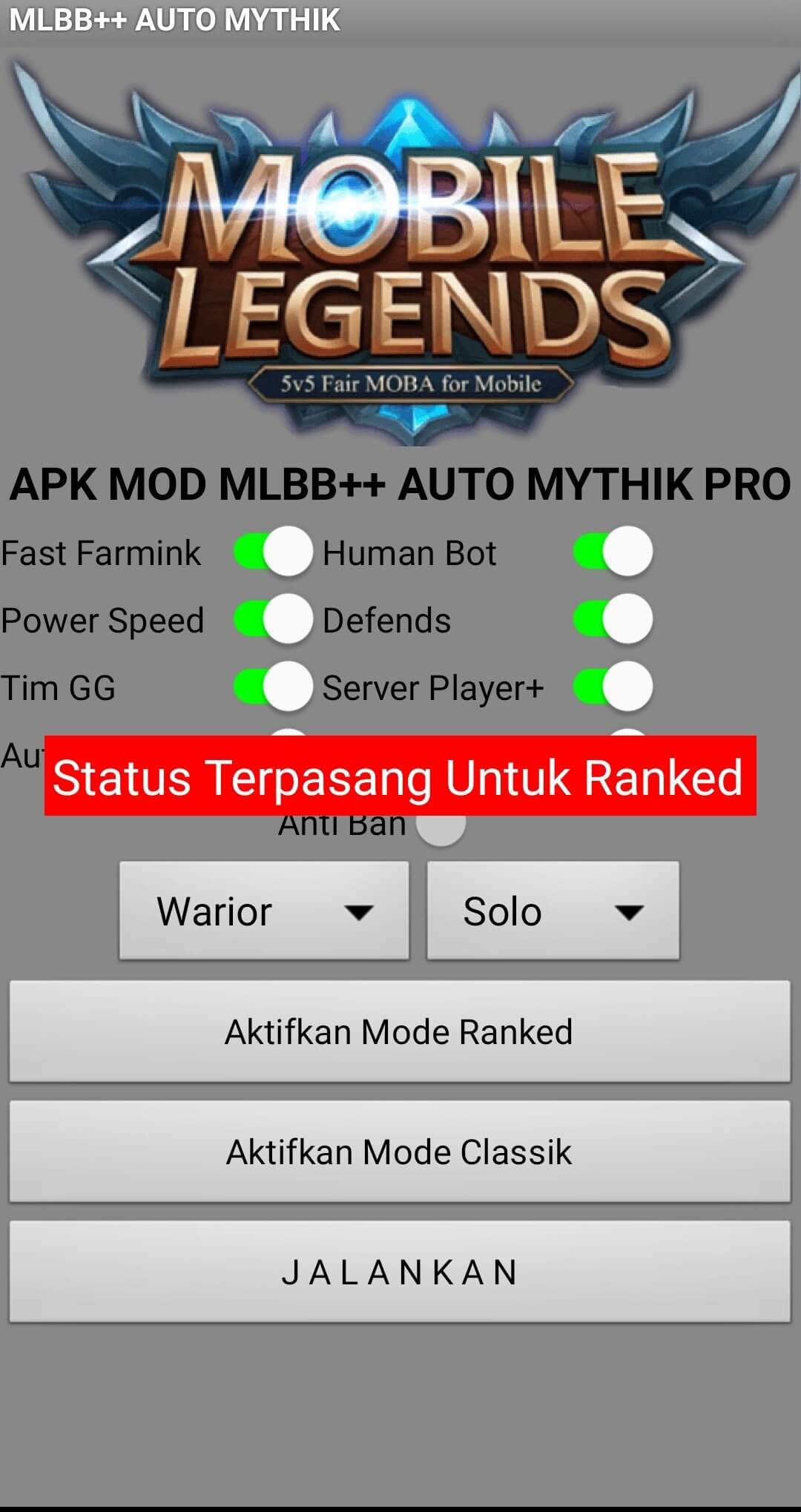 Mobile Legends Rank Booster screenshot