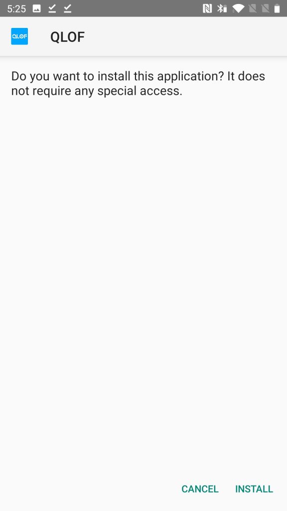 Qlof App Install