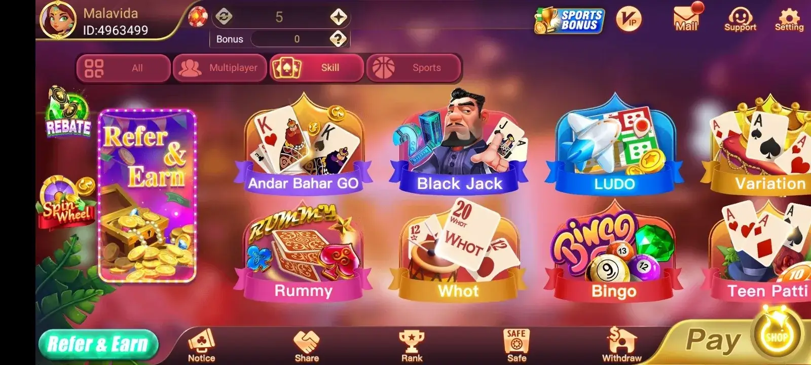 Rummy Mars screenshot