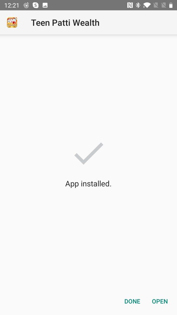 Teen Patti Wealth Installed