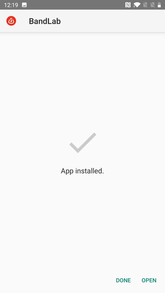 BandLab APK installed