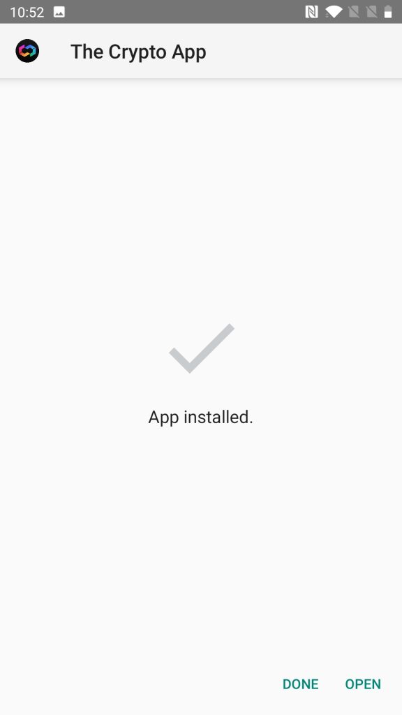 Crypto Search installed