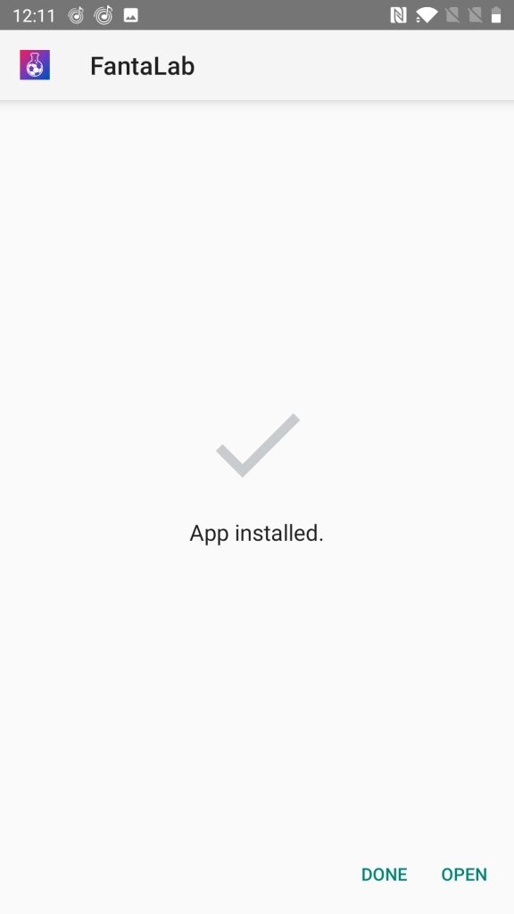FantaLab Manager installed