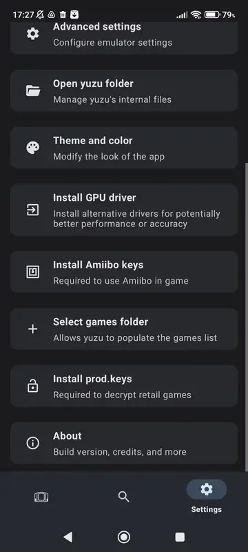 Yuzu Emulator screenshot