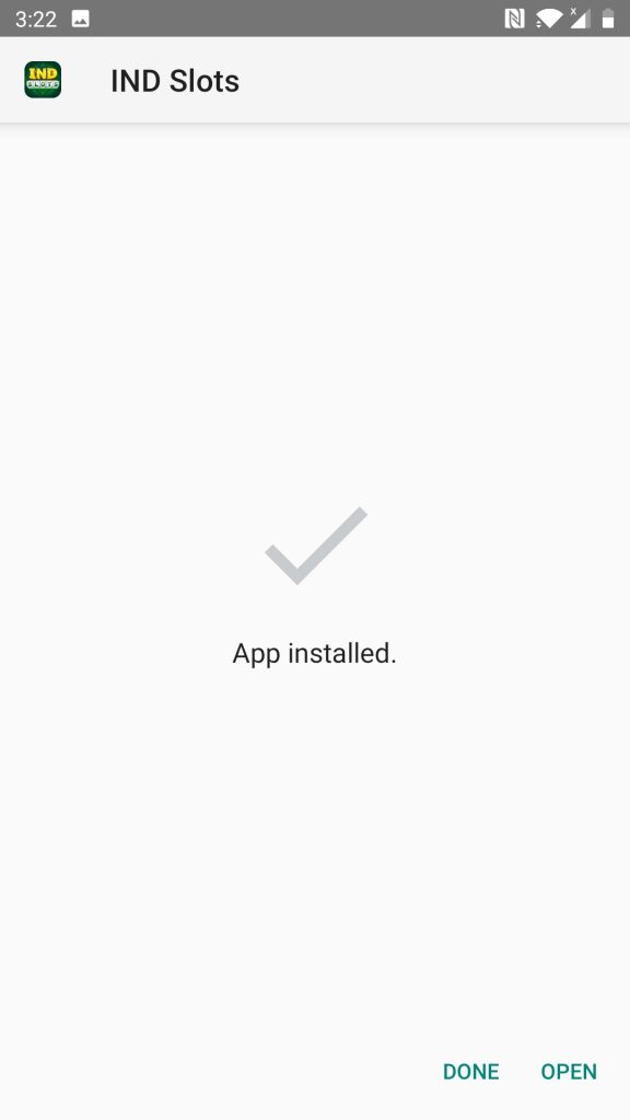 Ind Slots APK installed