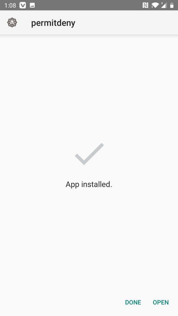 Permit Deny installed