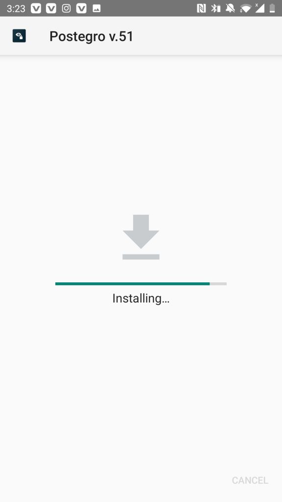 Postegro Plus installing