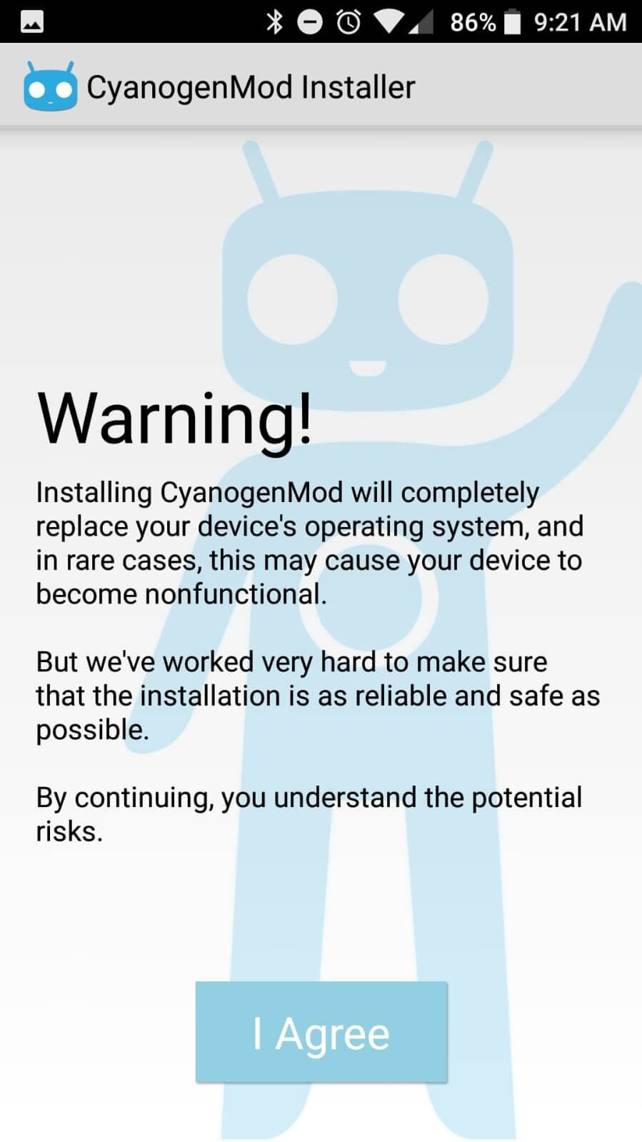 CyanogenMod Installer screenshot