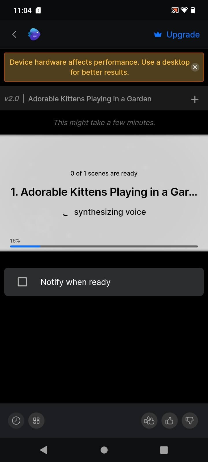 Invideo AI screenshot