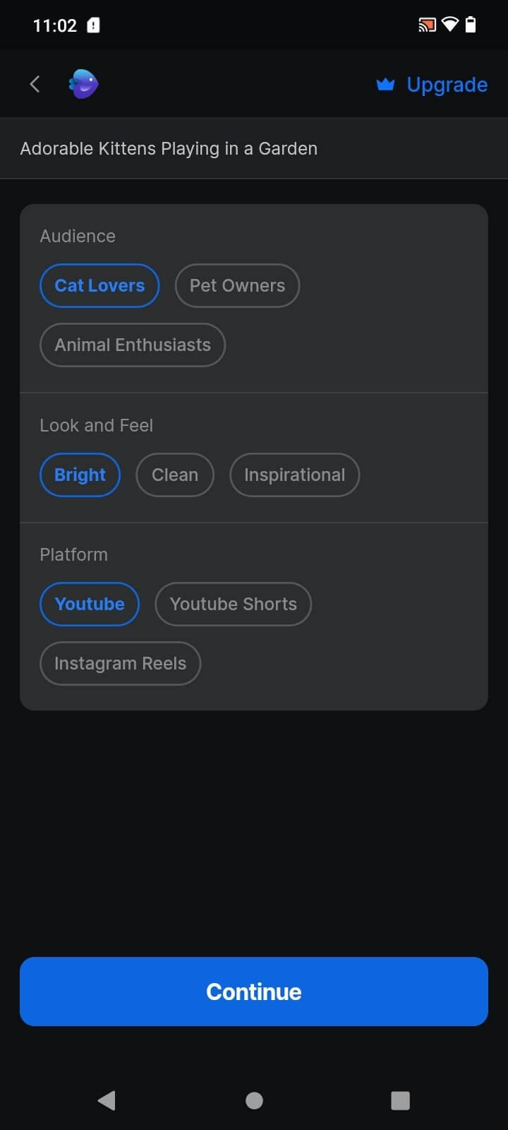 Invideo AI screenshot