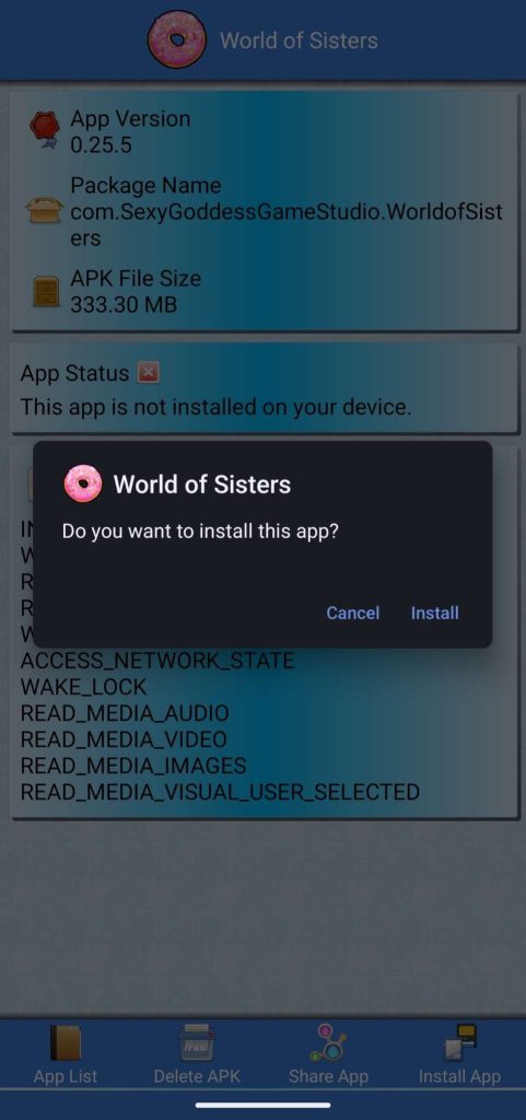 install World of Sisters APK