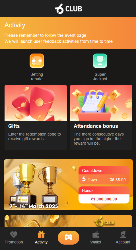 6 Club screenshot