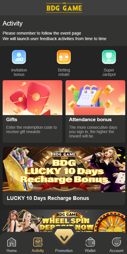 BDG Game screenshot