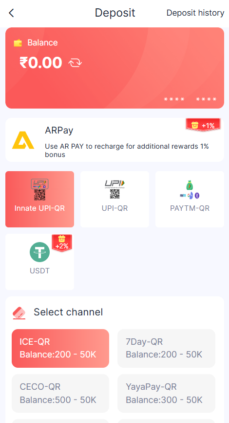 Dream 99 APK deposit