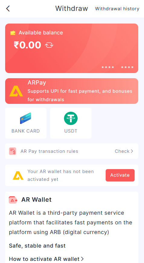 Dream 99 APK withdraw