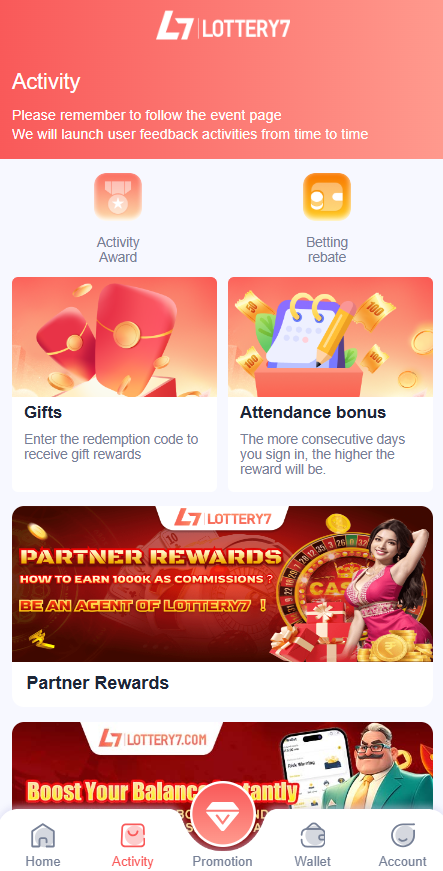Lottery 7 screenshot