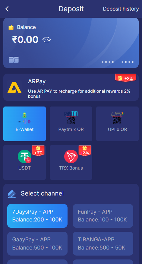 Tiranga Lottery APK Deposit