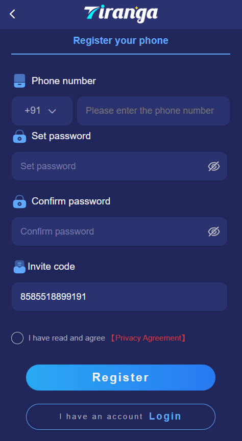 Tiranga Lottery APK registration