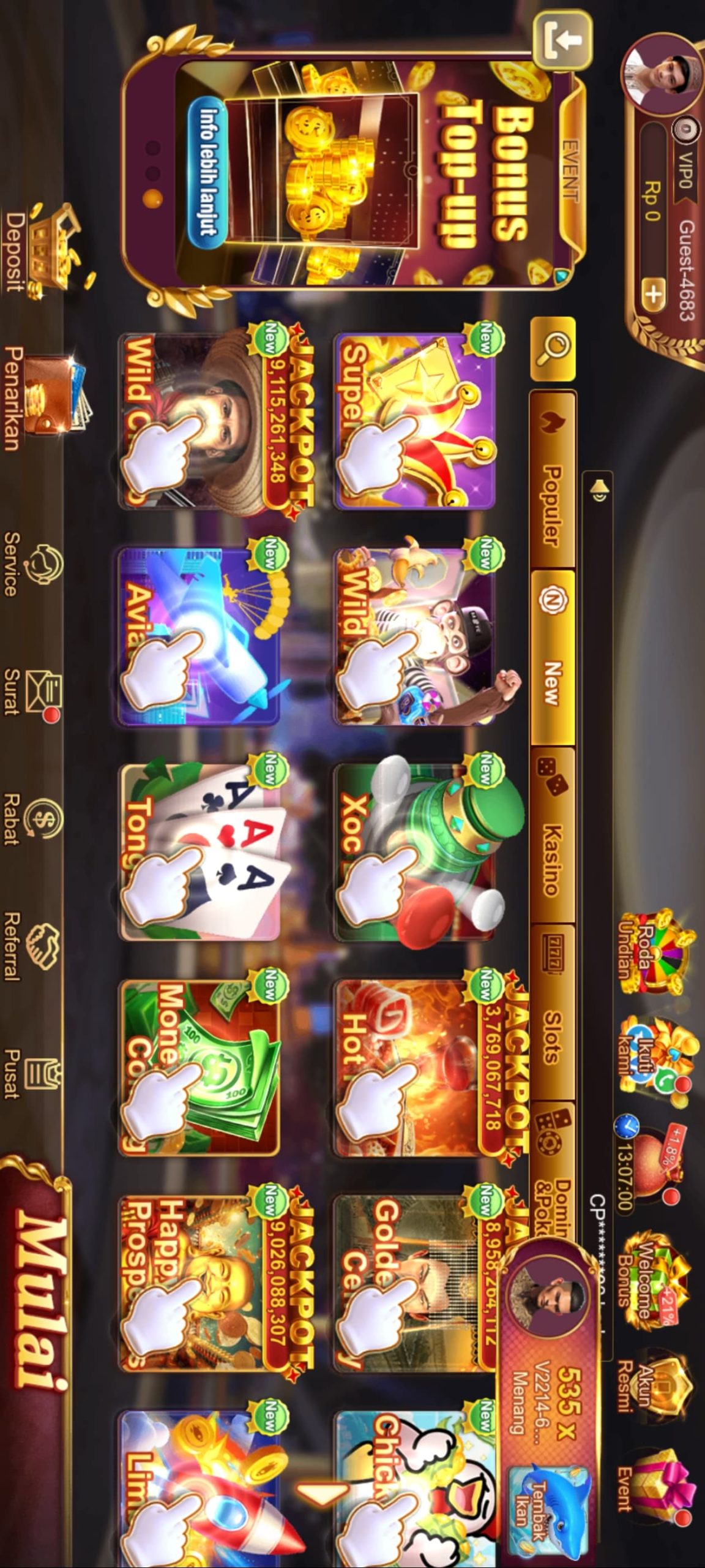 WJ Kasino screenshot