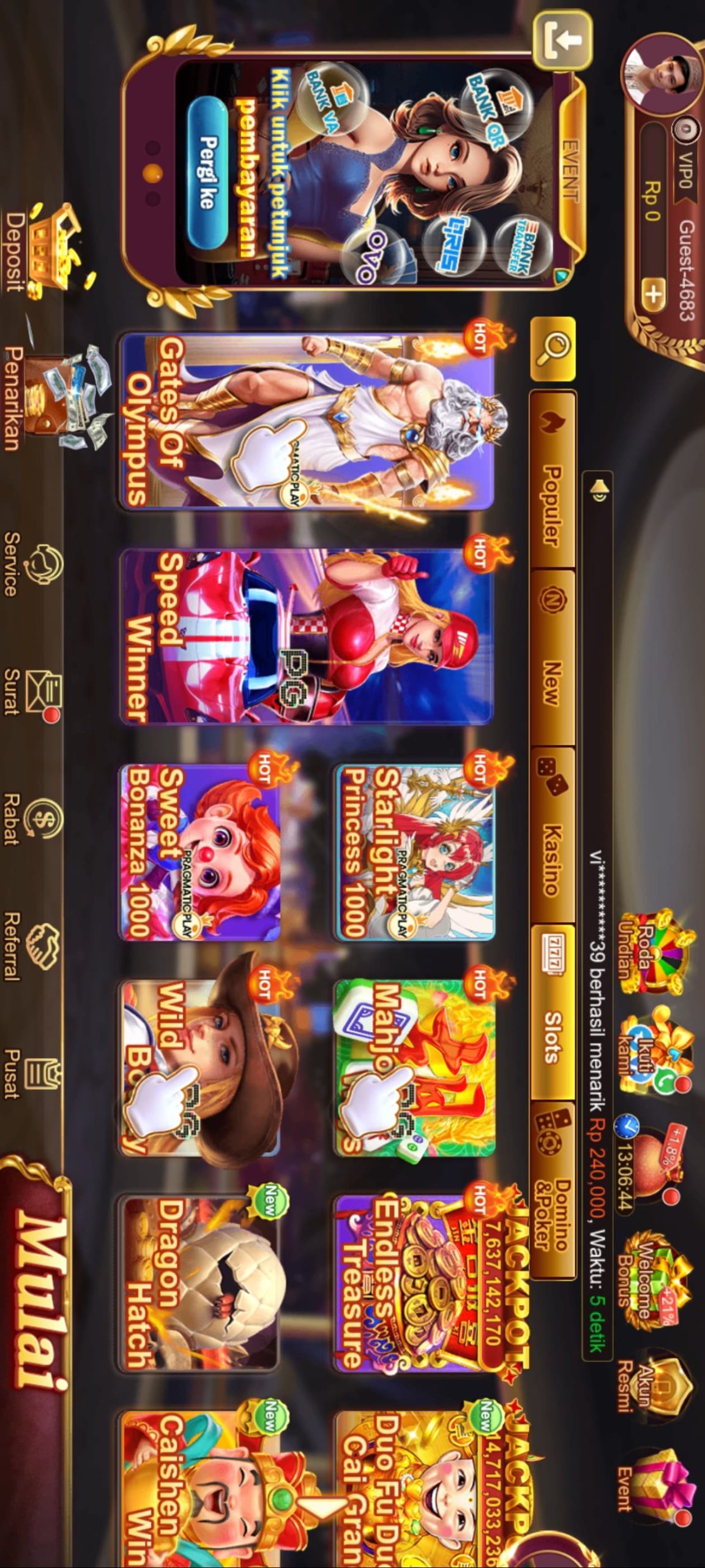 WJ Kasino screenshot