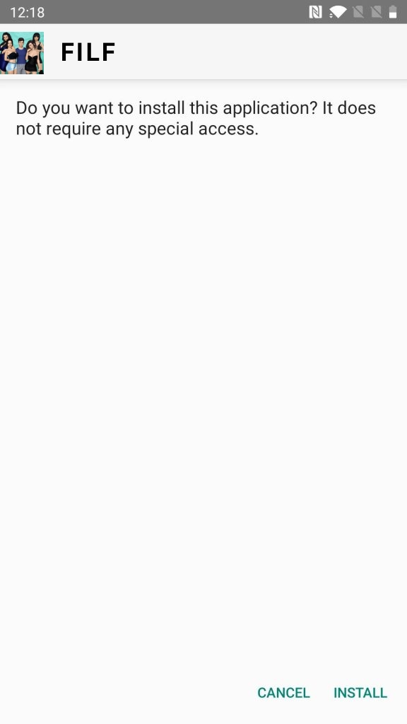 Click on Install Button