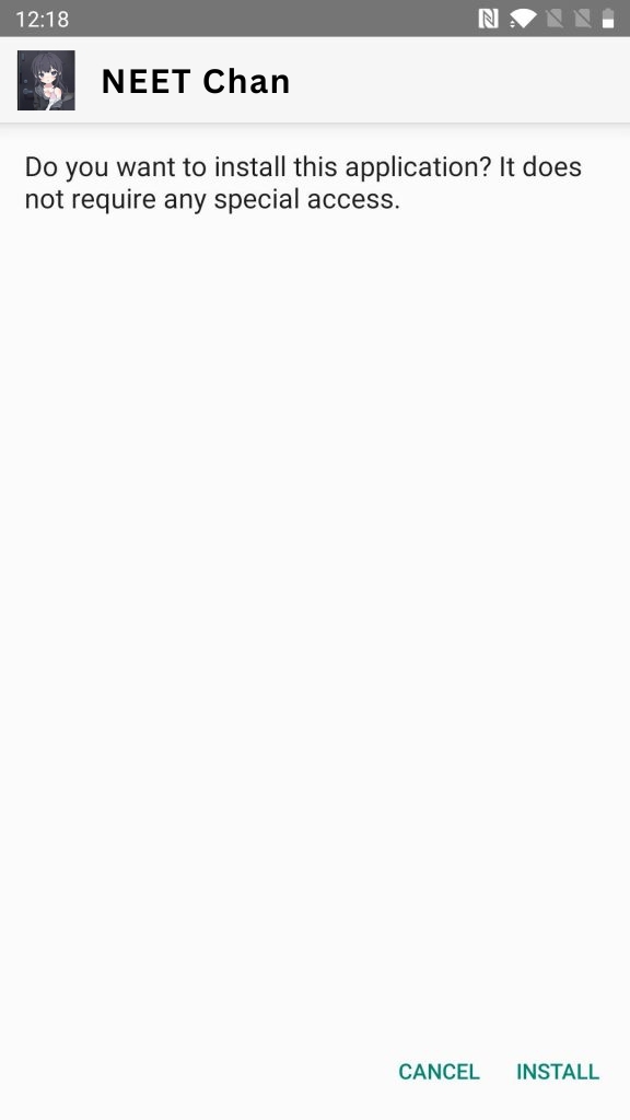 Click on Install Button