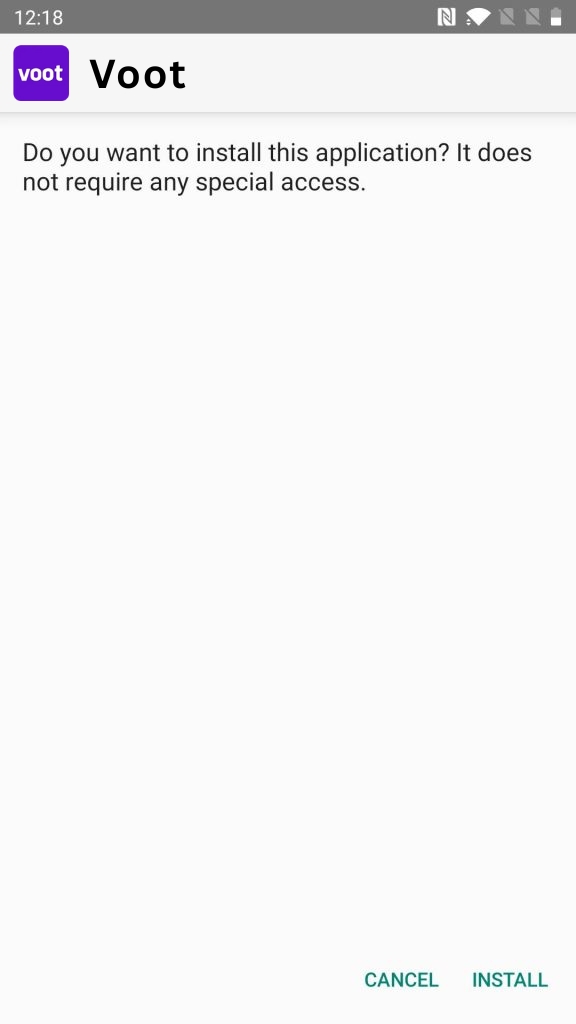 Click on Install Button