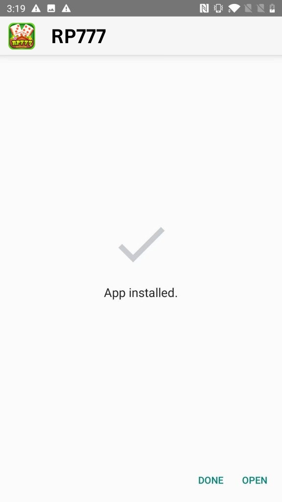 RP777  App Installed