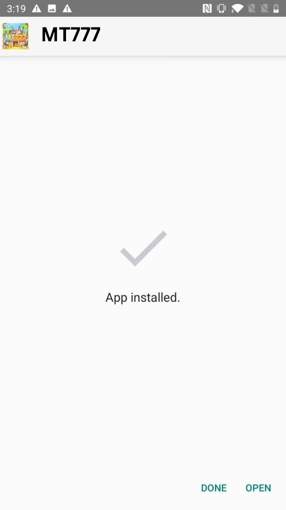 MT777  App Installed