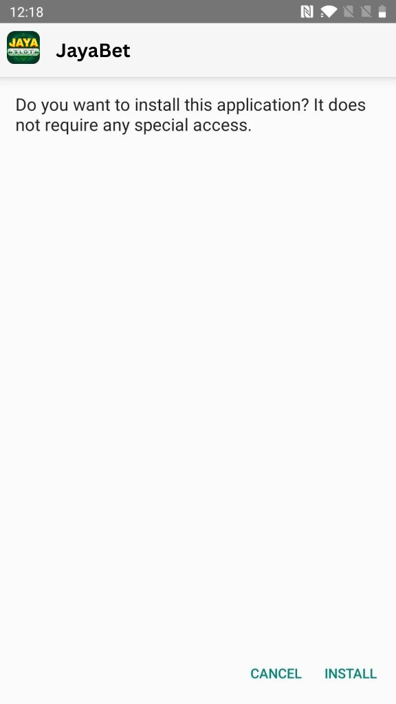 Click on Install Button