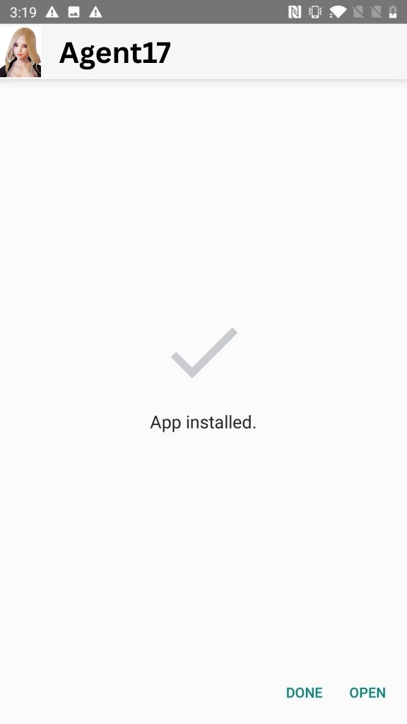 Agent17 App Installed