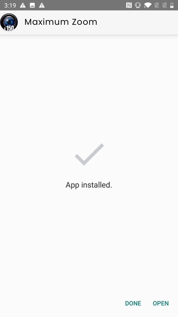Maximum Zoom App Installed