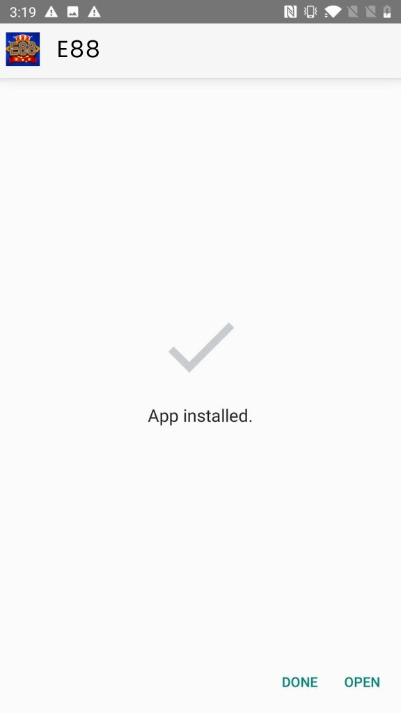 E88 App Installed